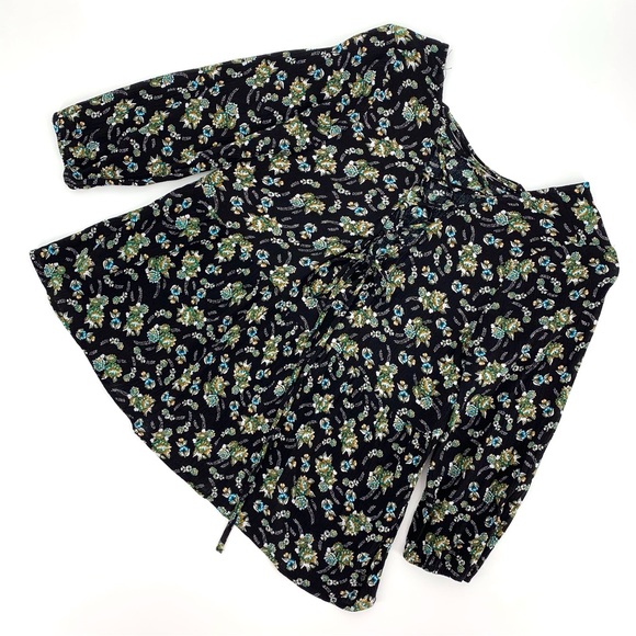 BONGO Floral Patterned 3/4 Sleeve Corset Back Blouse, Medium - Picture 12 of 16